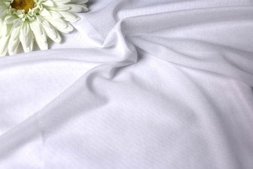  Сетка стрейч ш.150 ,пл.130,100%ПЭ арт.5000 цв.000 белый  ТриКатушки