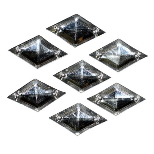  0028А 10*17мм прозрачный Стразы пришивные "Ромб" (упаковка 1000 штук)  ТриКатушки