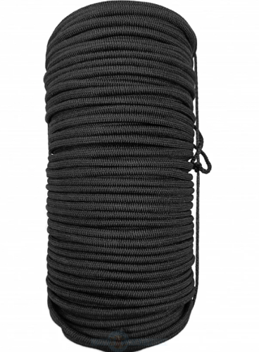  Резинка-эспандер (резинка-шнур) 8мм черный (рул.100 м)  ТриКатушки