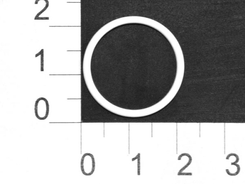  1800В белый Кольцо металл крашенный d=18мм (упаковка 1000 штук)  ТриКатушки