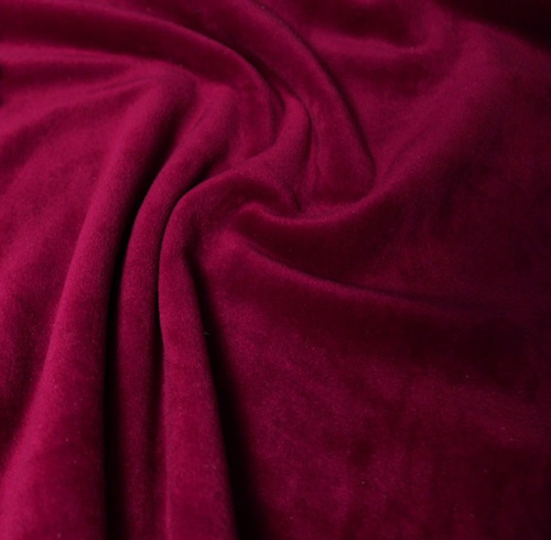 Бархат-велюр стрейч арт.3019 цв.106 красный  ТриКатушки