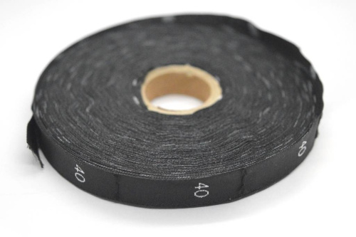  Размерник жаккард чёрный 40 (рул 500шт)  ТриКатушки