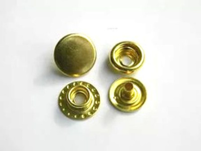 Розн.уп. Кнопка НЕРЖ.  №61 мини 12,5 мм, цв.Золото(уп.50 шт)