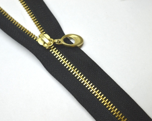  Молния Металл Т5 90 см №322 латунь, (уп.50)  ТриКатушки