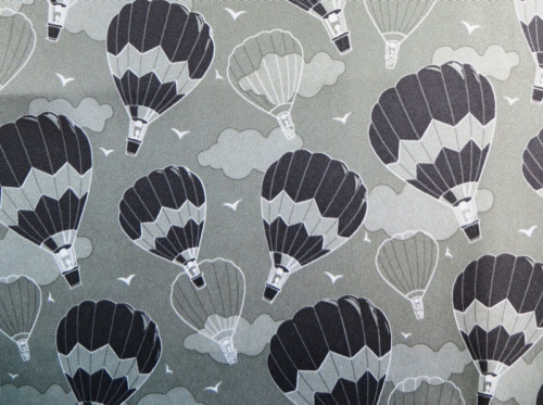  Ткань курточная детская  Дьюспо 240T WR PU цв.Air balloon серый  ТриКатушки