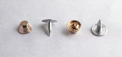  046-F золото Хольнитены декоративные "металл" d=7мм (упаковка 500 штук)  ТриКатушки