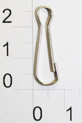  310-Z Никель Карабин металлический 25мм (упаковка 1000 штук)  ТриКатушки