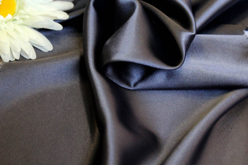  Ткань 2001 Атлас Стрейч, №812 темно-серый  ТриКатушки