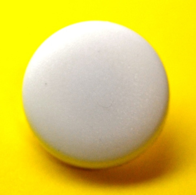  Пластиковая крышка (1 часть кнопки) 17мм цв. белый (уп 720шт)  ТриКатушки