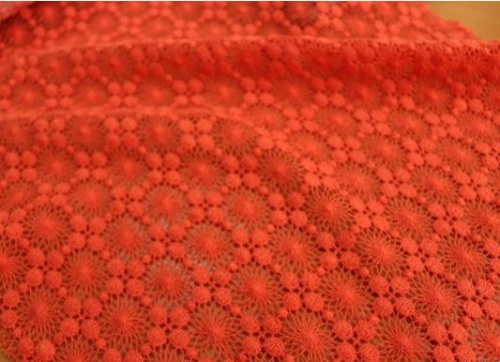  Кружево 5017 цв.202 коралл  ТриКатушки