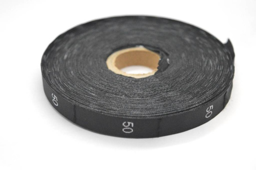  Размерник жаккард чёрный 50 (рул 1000шт)  ТриКатушки