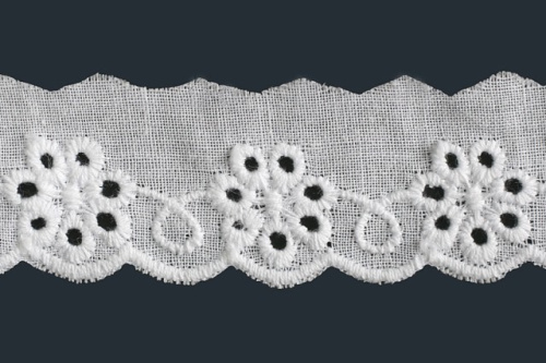  2001 белый Шитье 100% ХБ 37мм (намотка 15 ярдов = 13,7 метра)  ТриКатушки