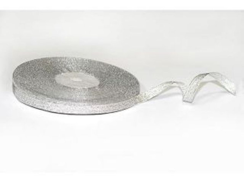  Лента метализированная 06мм (рулон 36 ярдов) серебро  ТриКатушки