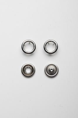  Кнопка 9,5мм рубашечная (кольцо) цв. Никель уп.1440шт DNK  ТриКатушки