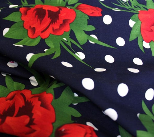  Поплин набивной 2039 цв.№220  ТриКатушки