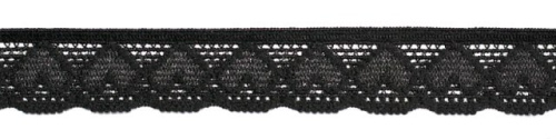  5342 черный резинка бельевая 15мм (намотка 144 ярда = 131,7 метра)  ТриКатушки