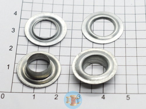  Розн.уп.Люверсы 10 мм оцинкованные (уп.20 шт)  ТриКатушки