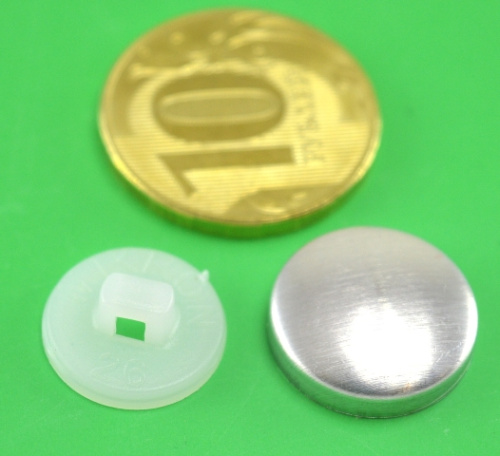  Пуговицы для обтяжки №26 белый(уп.500шт)  ТриКатушки