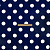 Ткань Кашибо горох 4,2см темно-синий/белый арт. 5053