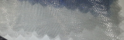  Ткань 5005 Органза цв. 803 серый стальной  ТриКатушки