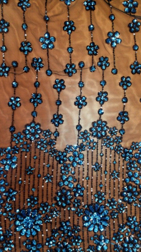  Ткань 5032 Сетка с пайетками №701  ТриКатушки