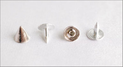  099-F никель Хольнитены декоративные "металл" d=8мм (упаковка 500 штук)  ТриКатушки