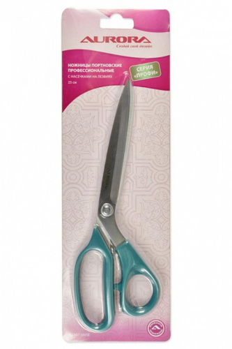 Ножницы портновские профессиональные Aurora AU 907-100SE с насечками на лезвиях, 25 см  ТриКатушки