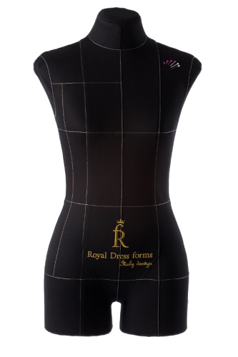  Портновский манекен Monica, Женский, р.40, цв. Черный, на подставке "Милан"  ТриКатушки