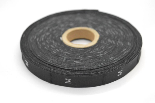  Размерник жаккард чёрный M (рул 500шт)  ТриКатушки