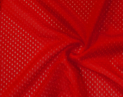  Ткань Сетка трикотажная (100 ПЭ, 110 гр/м2, ш. 1,5м) цв. Красный  ТриКатушки