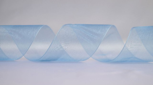  1038 Лента органза 25мм (намотка 50 ярдов = 45 метров)  ТриКатушки