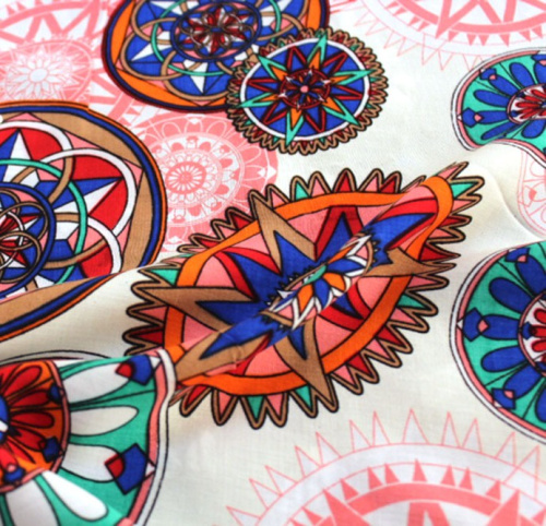  Ткань Вискоза принт арт. 2045 цв. 52  ТриКатушки