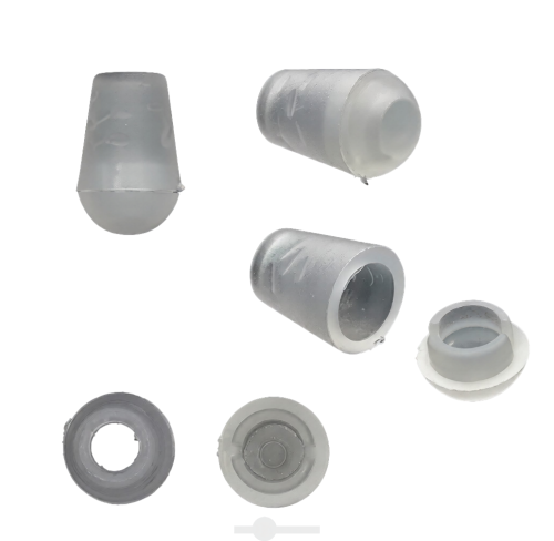  Наконечник для шнура (Колокольчик с заглушкой ) арт.8350 цв.Прозрачный (уп.50/1000шт)  ТриКатушки