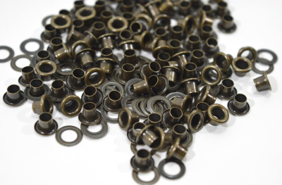  Люверсы №2 4мм сталь Антик (уп 5000шт) СТОРМ  ТриКатушки