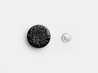  Джинсовая пуговица стабильная 20 мм (латунь) JD120 оксид/50 шт  ТриКатушки