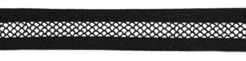  5287 черный резинка бельевая 22мм (намотка 144 ярда = 131,7 метра)  ТриКатушки
