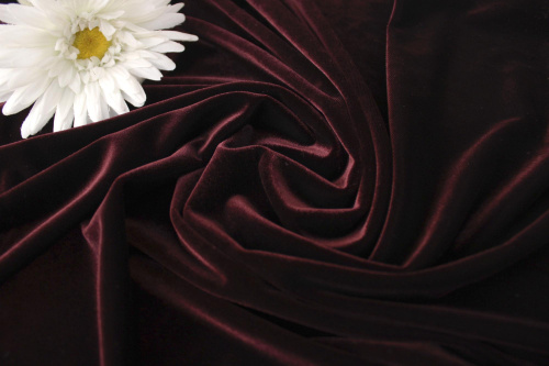  Ткань 3005 Бархат стрейч, ш.150см., №902 (НА ОТРЕЗ от 1 метра )  ТриКатушки