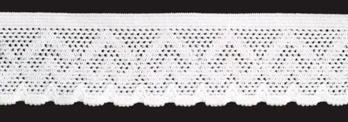  5332 белый резинка бельевая 27мм (намотка 144 ярда = 131,7 метра)  ТриКатушки