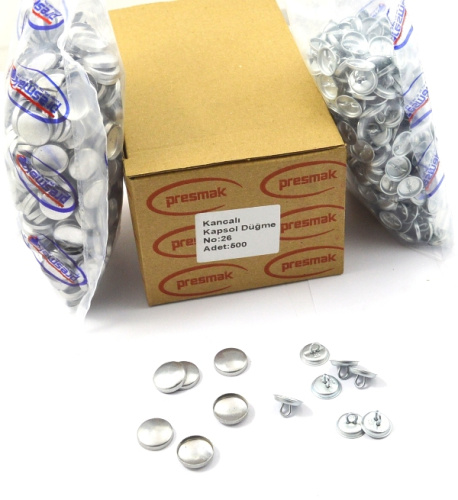  Заготовка для обтяжки пуговиц Presmak №26 (16мм) СТАЛЬ (уп 500шт)  ТриКатушки