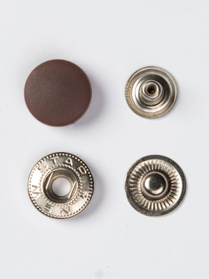  Пластиковая крышка (1 часть кнопки) 15мм цв. коричневый 301 (уп 720шт)  ТриКатушки