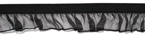  6328-18 черный резинка бельевая 20мм (намотка 144 ярда = 131,7 метра)  ТриКатушки