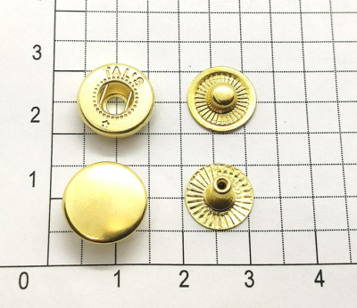  Кнопка Альфа 12,5мм сталь цв. Золото (уп 720 шт) Tals(Турция)  ТриКатушки