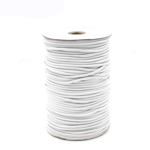 Резинка шляпная 3 мм белый (рул.100 м)  ТриКатушки