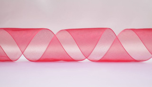  1021 Лента органза 12мм (намотка 50 ярдов = 45 метров)  ТриКатушки