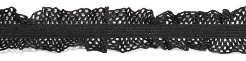  5518 черный резинка бельевая 20мм (намотка 144 ярда = 131,7 метра)  ТриКатушки