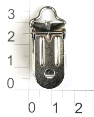  Клипса для подтяжек ("крокодильчик") арт.0441-1013, цв.никель (упаковка 500 штук)  ТриКатушки