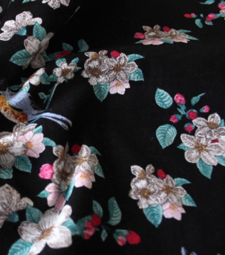  Ткань Поплин-жатка ПРИНТ арт. 2112 цв. 14  ТриКатушки