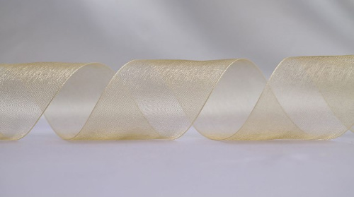  1052 Лента органза 25мм (намотка 50 ярдов = 45 метров)  ТриКатушки