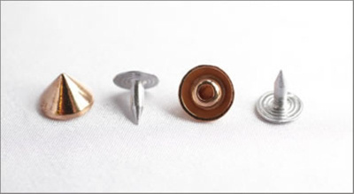  070-F золото Хольнитены декоративные "металл" d=9мм (упаковка 500 штук)  ТриКатушки