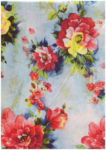  Ткань 2058 Шифон принт №1  ТриКатушки